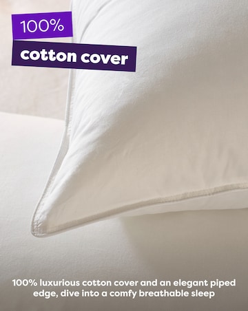 Slumberdown Duck Feather Medium Support Pillow 2 Pack