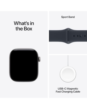 Apple Watch Series 12 GPS + Cellular 42mm - Space Grey Aluminium/Navy Blue - M/L