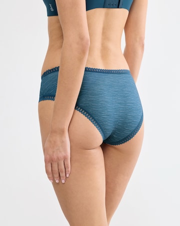 Sloggi Go Crush (3 Pack) High Leg Knickers Blue Multi
