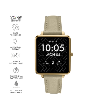 Radley Series 58 Leather Strap Smart Watch - Porchini