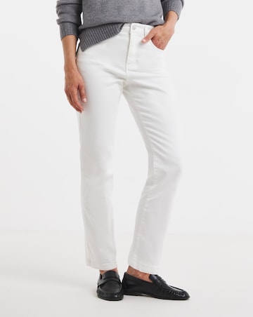 Magisculpt White Straight Leg Jeans