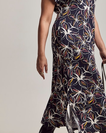 Julipa Petite Cap Sleeve Midi Dress