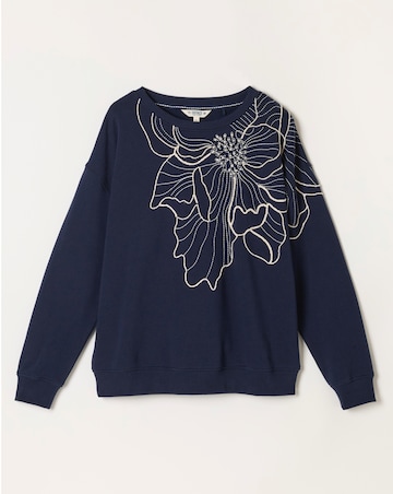 FatFace Emily Embroidered Top