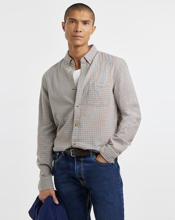 Long Sleeve Cotton Gingham Shirt