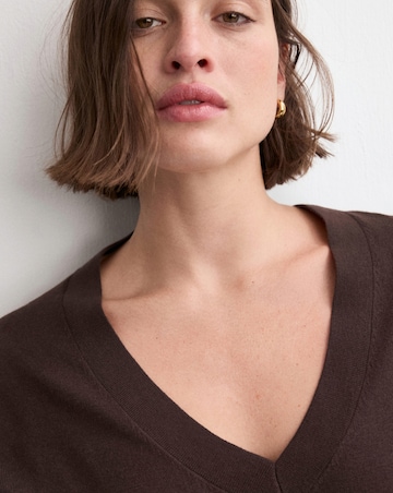 Mango V-neck Knit Sweater