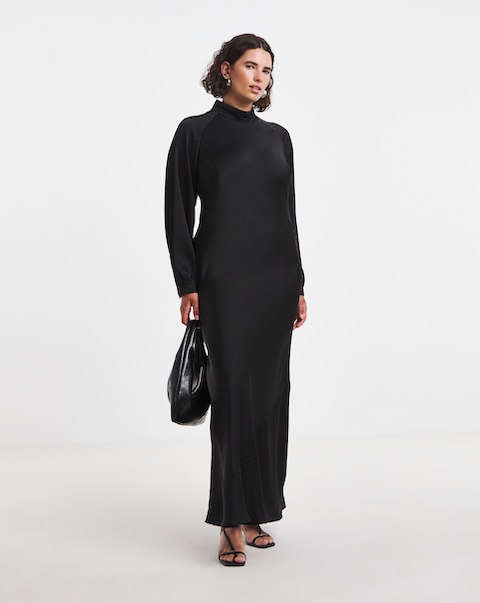 Vila Bea High Neck Ankle Dress