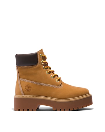 Timberland Wheat Stone Street Lace Up Boots - Standard Fit (D)