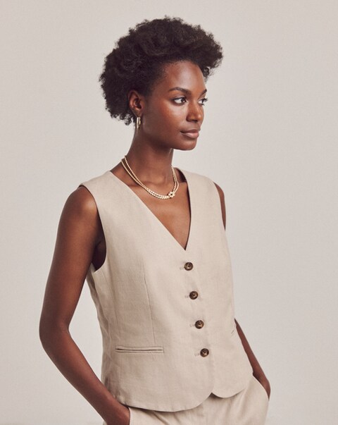 Anthology Pure Linen Waistcoat