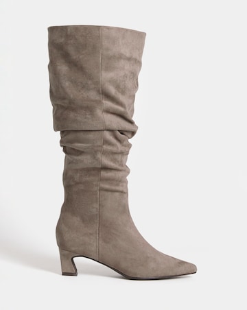 Alison Slouchy Pointed Knee High Boots - Extra Wide Fit (EEE) & Super Curvy Calf