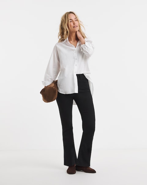 Black Stretch Bootcut Jeggings