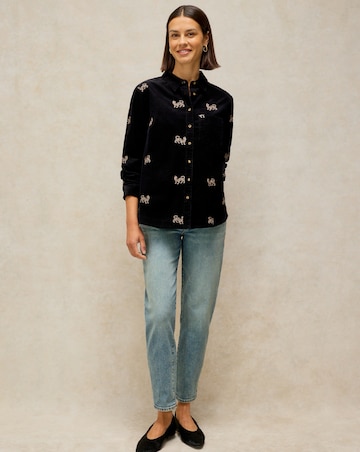 White Stuff Libby Embroidered Cord Shirt