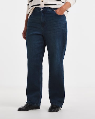 99 1 Indigo Comfort Stretch Relaxed Straight Leg Jeans