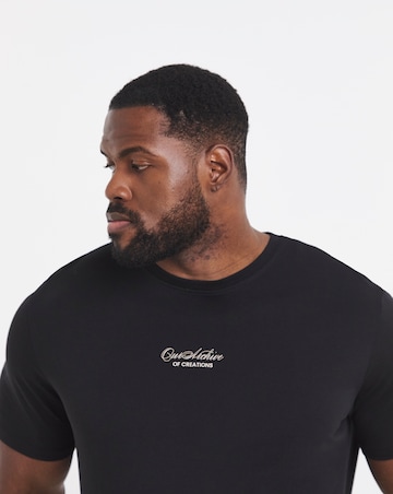 Jack & Jones Art Back Graphic T-Shirt - Black/White