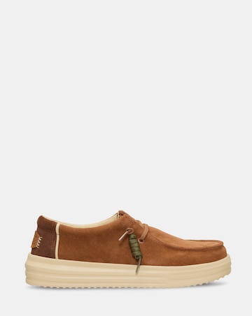 HeyDude Rev Suede Slip On Shoe - Brown