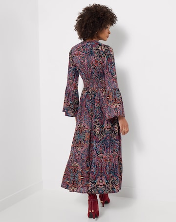 Joe Browns Petite Perfect Paisley Long Sleeve Maxi Dress