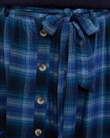 Joe Browns Button Down Plaid Maxi Skirt