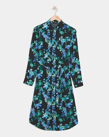 Button Through Midi Shirt Dress