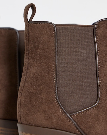 Kelani Block Heel Chelsea Ankle Boots - Wide Fit (E)