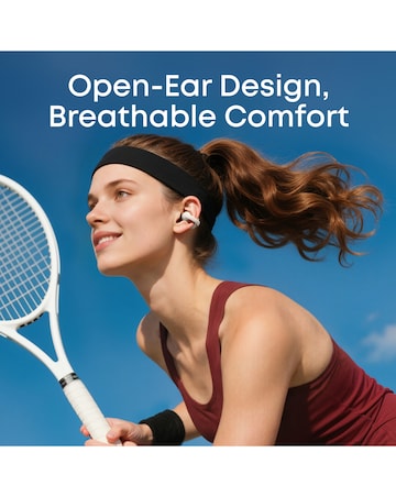 Soundcore C50i Wireless Open-Ear Clip-On Earbuds with Adaptive Comfort - White