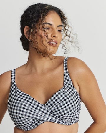 Figleaves Tailor Underwired Non Padded Wrap Bikini Top
