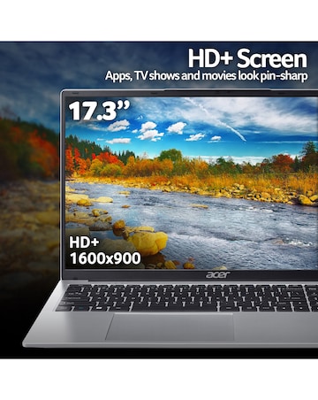 Acer Aspire Lite Laptop - 17.3in Intel N150 8GB 128GB - Silver