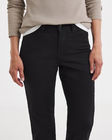24/7 Black Straight Leg Jeans