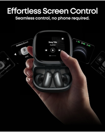 Soundcore Liberty 5 Pro Max Earbuds with AI Note-Taker Smart Case - Black