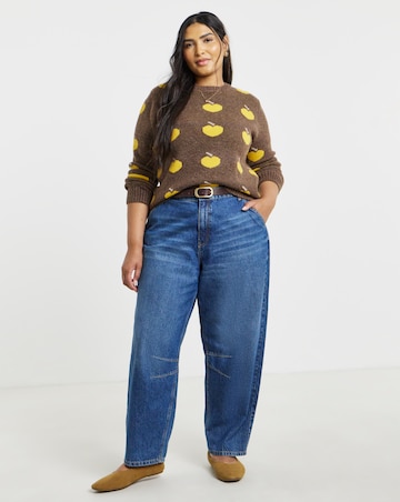 Apple Design Crew Neck Jumper