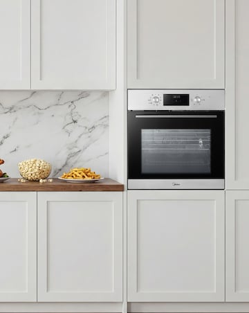 Midea 9-Funct Built-In Single Oven Digital Timer Stain Steel + Installation