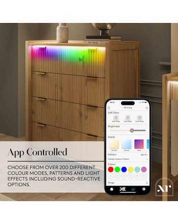 XR Living Dakota Chest of Drawers With App Control Lights