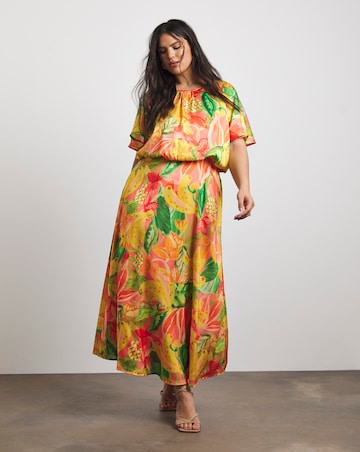 Joanna Hope Split Sleeve Maxi Dress