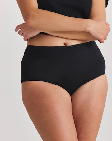 Pretty Secrets (7 Pack) Full Fit Knickers Black