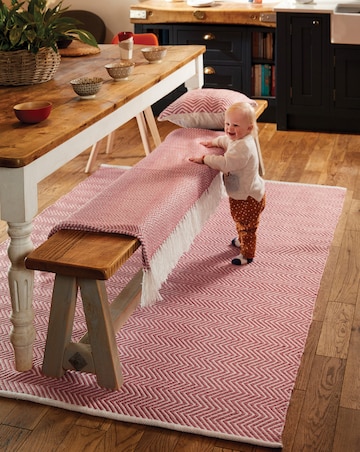 Woven Herringbone Indoor/Outdoor Rug