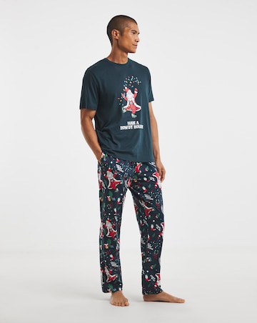 Pretty Secrets Western Santa Family Pyjamas - Mens