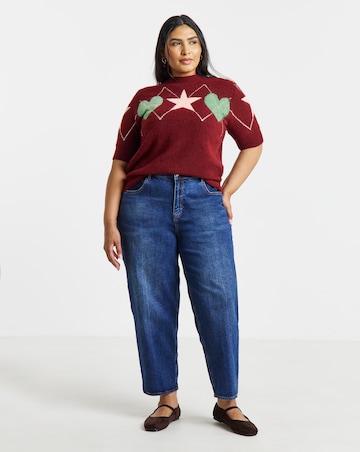 Short Sleeve Fair Isle Jumper