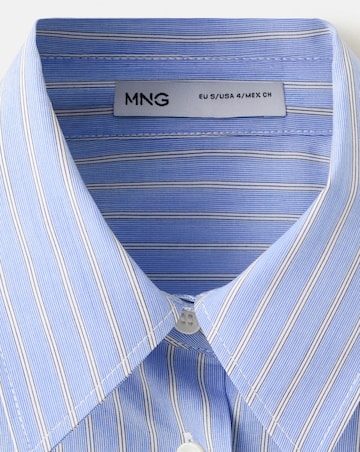 Mango Cotton And Lyocell Blend Straight Shirt