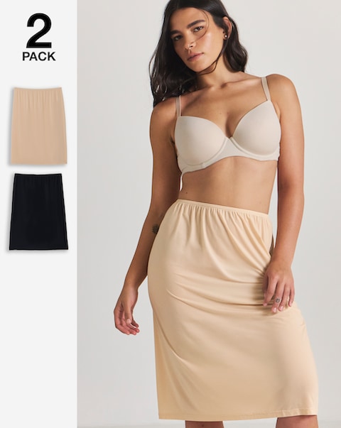 Pretty Secrets 2 Pack 27in Waist Slips