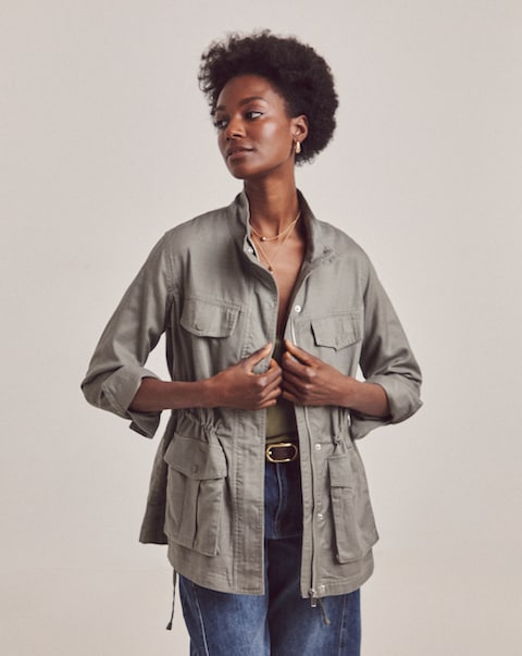 Anthology Khaki Washed Utility Jacket