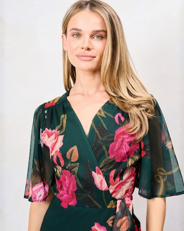 Hope & Ivy The Tamra Wrap Dress
