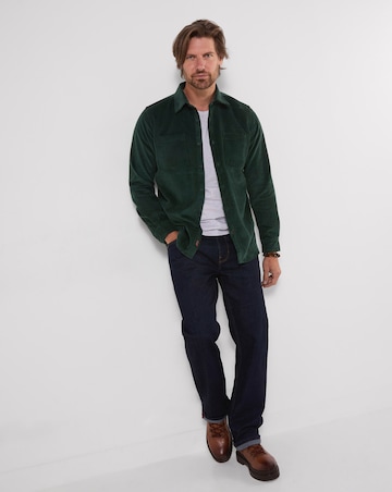 Joe Browns Cool in Cord Overshirt - Olive
