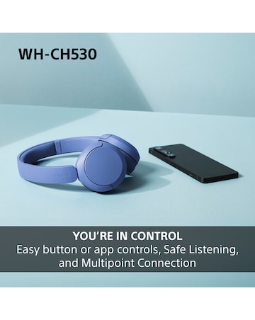 Sony WH-CH530 Wireless On-Ear Headphones - Mint