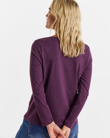 Tan, Chocolate, Berry, Plum, Green 5 Pack V-Neck Long Sleeve T-Shirts