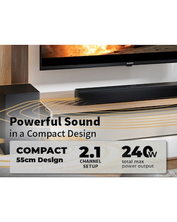 Sharp 240W 2.1 Compact Soundbar