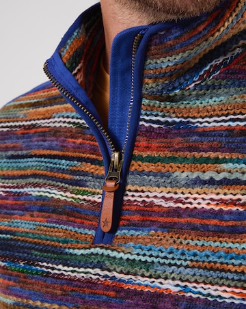 Joe Browns Fabulous Flash Stripe Funnel Neck Top- Multi