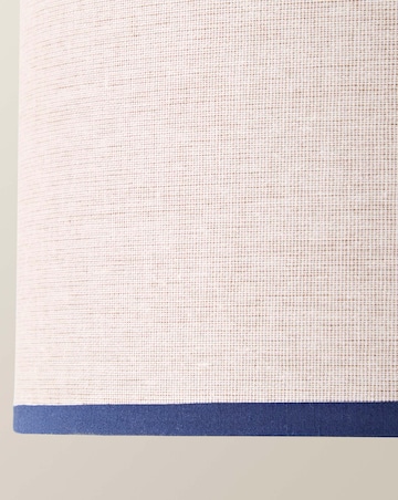 ValueLights Kiara Navy Woven Shade with Colour Match Inner Small