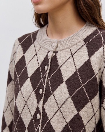 Vero Moda Halo Argyle Cardigan