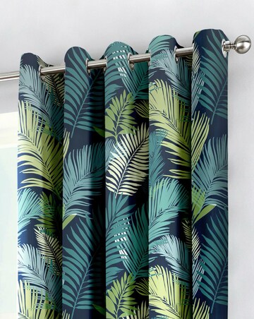 Tropical Eyelet Curtains in Multi