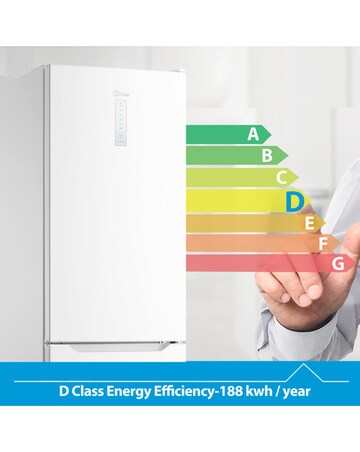 Midea Fridge Freezer - White + Installation