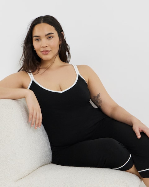 Pretty Secrets Strappy Culotte Pyjama Set