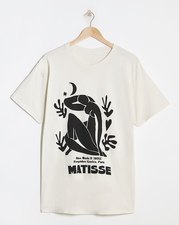 Simply Be Ecru Matisse License T-Shirt